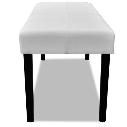 White High Quality Artificial Leather Bench - Image 3