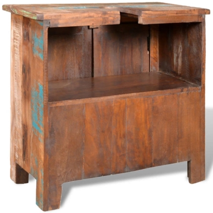 Reclaimed Solid Wood Bathroom Vanity Cabinet Set with Mirror - Image 8