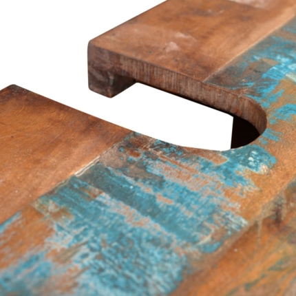 Reclaimed Solid Wood Bathroom Vanity Cabinet Set with Mirror - Image 9