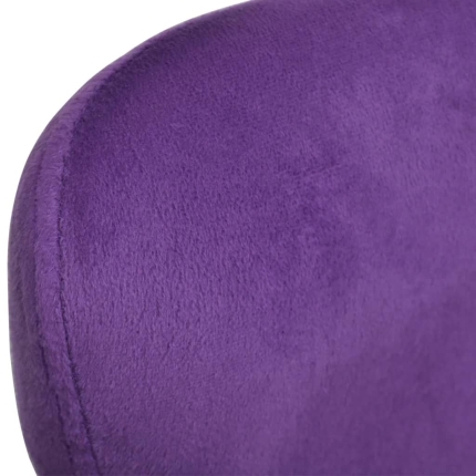 Swivel Egg Chair with Cushion Small Purple Velvet - Image 5