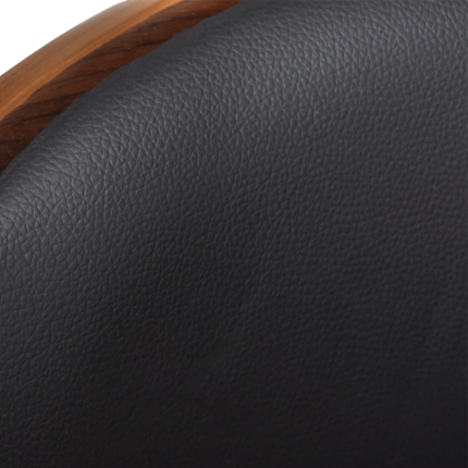 Bar Stools 2 pcs Bent Wood and Faux Leather - Image 3