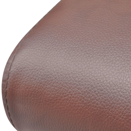 Dining Chairs 2 pcs Brown Faux Leather - Image 7