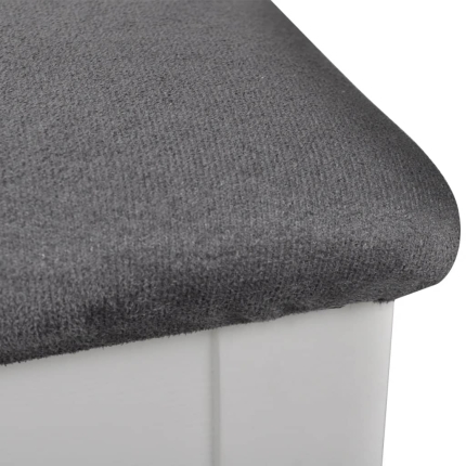 Bar Chairs 2 pcs White Fabric - Image 3