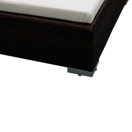 6 Piece Garden Lounge Set with Cushions Poly Rattan Brown - Image 7