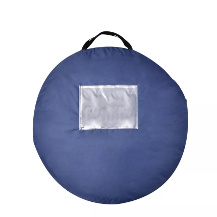 Pop-up Camping Tent 2 Persons Navy Blue / Yellow - Image 3
