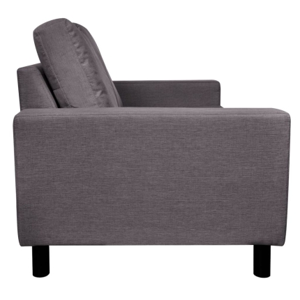 Sofa 2-Seater Fabric Dark Grey - Image 5