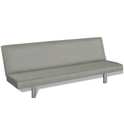 Sofa Bed Grey Polyester - Image 2