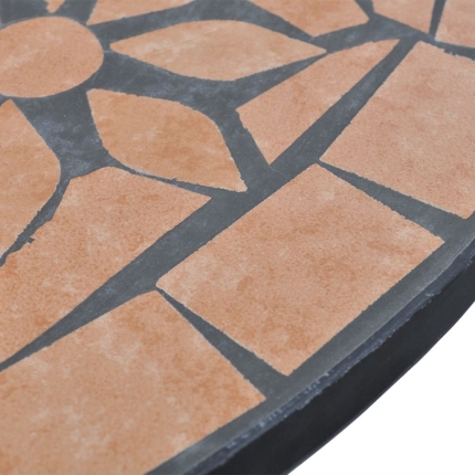 Bistro Table Terracotta 60 cm Mosaic - Image 4