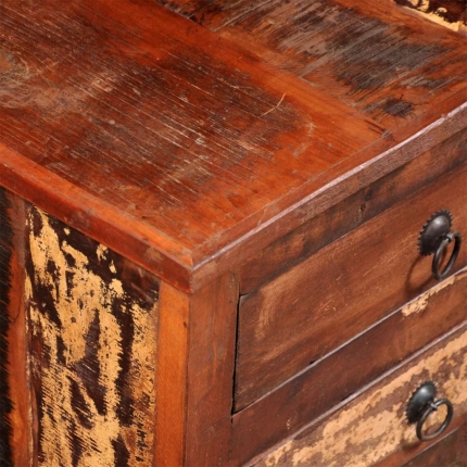 Reclaimed TV Hi-Fi Cabinet Side Cabinet Solid Wood - Image 2