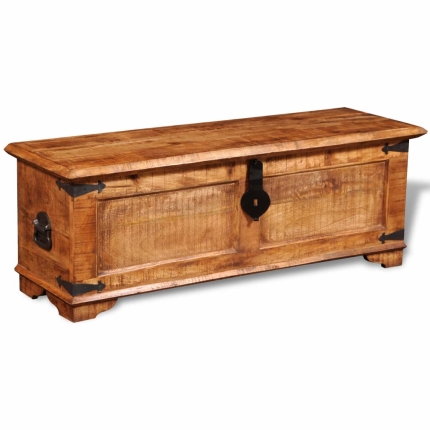 Storage Chest Rough Mango Wood - Image 5
