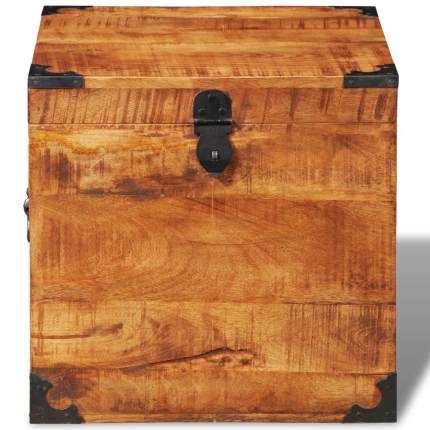 Storage Chest Cubic Rough Mango Wood - Image 8