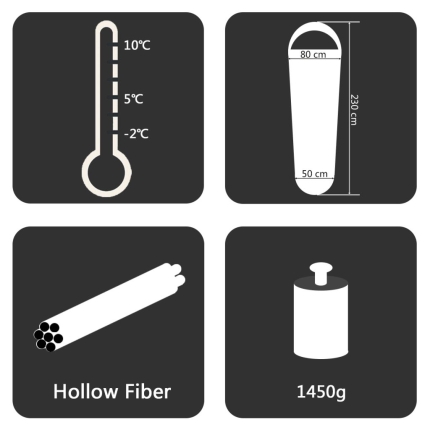 Waterproof Luxury Single Mummy Sleeping Bag - Image 4
