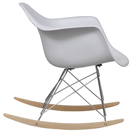 Rocking Chair White Plastic - Image 3