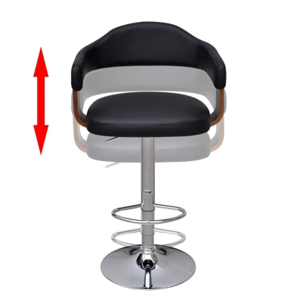 Bar Stools 2 pcs Bent Wood - Image 4
