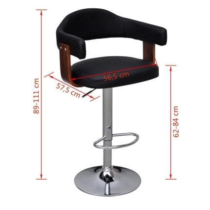 Bar Stools 2 pcs Bent Wood - Image 8