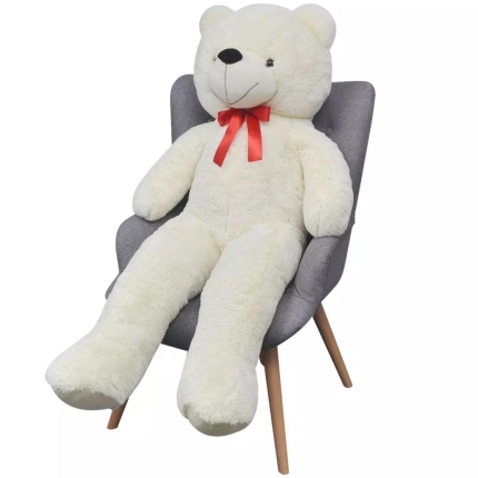 XXL Soft Plush Teddy Bear Toy White 100 cm - Image 2