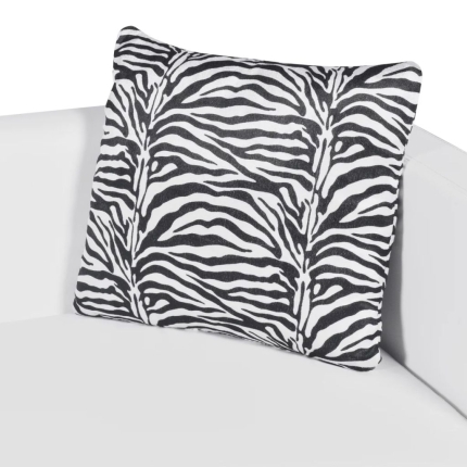 Sofa 2-Seater Artificial Leather White - Image 5