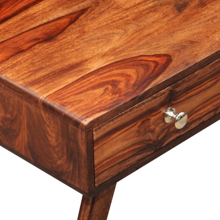 Solid Sheesham Wood TV Cabinet Sideboard 2 Drawers Vintage 40 cm - Image 8