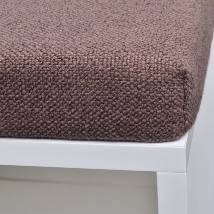 Shoe Storage Bench 10 Compartments White - Image 3