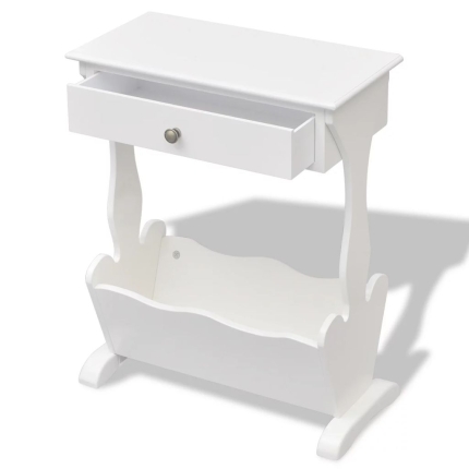 Magazine Rack "Melrose" White - Image 2
