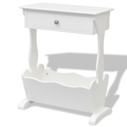 Magazine Rack "Melrose" White - Image 3