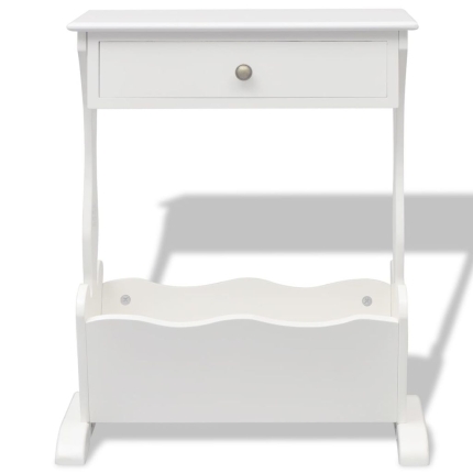 Magazine Rack "Melrose" White - Image 4