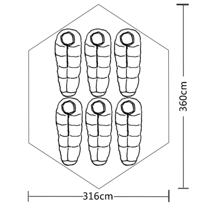 6-person Tent Blue - Image 7