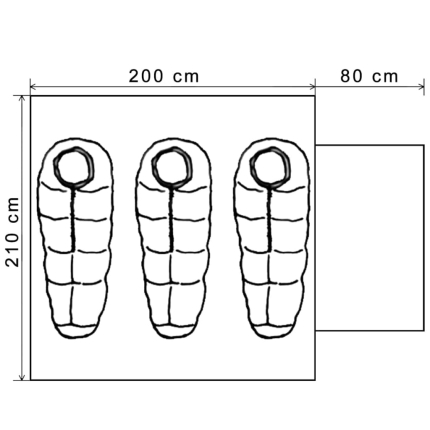 3-person Tent Blue - Image 11