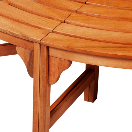 Tree Bench Ø 160 cm Wood - Image 2