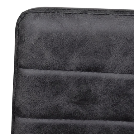 Dining Chairs 4 pcs Black Faux Leather - Image 7
