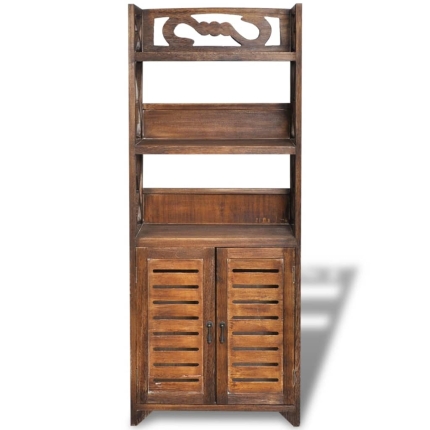 Bathroom Cabinet Albuquerque Wood Brown 46x24x117.5 cm - Image 4