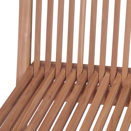 3 Piece Folding Bistro Set Solid Teak Wood - Image 9