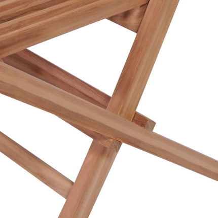 3 Piece Folding Bistro Set Solid Teak Wood - Image 10
