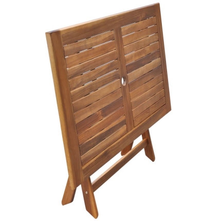 Garden Table 120x70x75 cm Solid Acacia Wood - Image 2