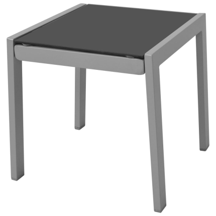 Sun Loungers with Table Aluminium Black - Image 3