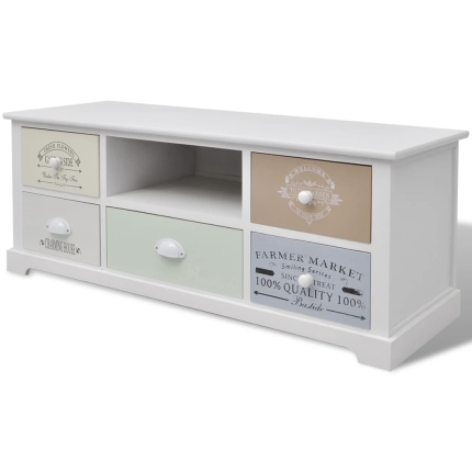 French TV Cabinet Wood - Image 2