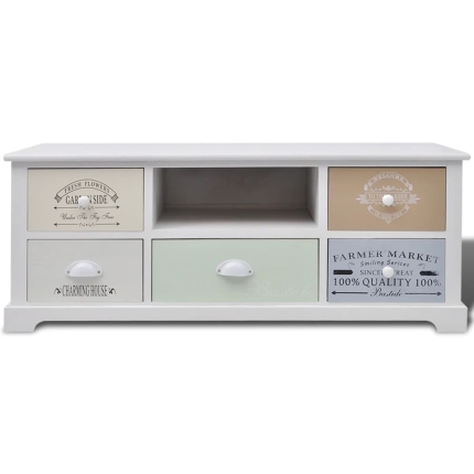 French TV Cabinet Wood - Image 3