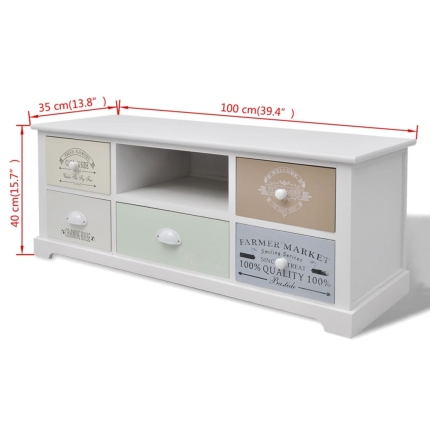 French TV Cabinet Wood - Image 6