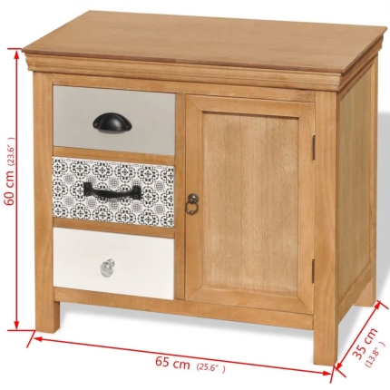 Sideboard 65x35x60 cm Solid Wood Eucalyptus - Image 6