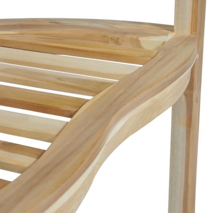 Banana Chairs 2 pcs Solid Teak Wood - Image 6