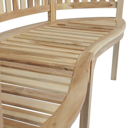 Banana Bench 151 cm Teak - Image 5