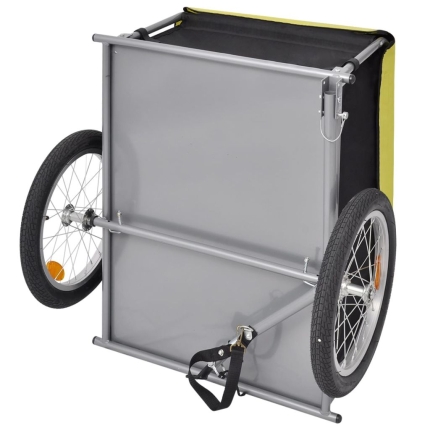 Bike Cargo Trailer Black and Yellow 65 kg - Image 5