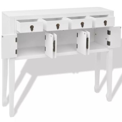 Sideboard Chinese Style Solid Wood White - Image 5