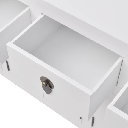 Sideboard Chinese Style Solid Wood White - Image 6