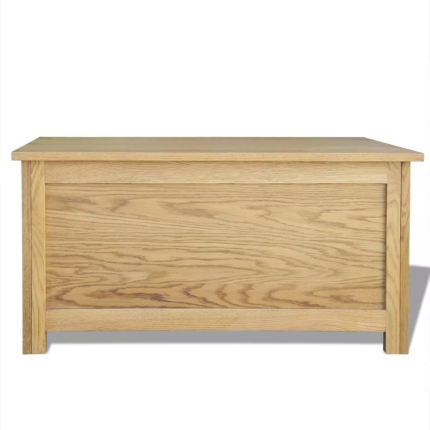 Storage Box 90x45x45 cm Solid Oak Wood - Image 5