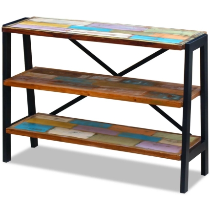 Sideboard 3 Shelves Solid Reclaimed Wood - Image 2