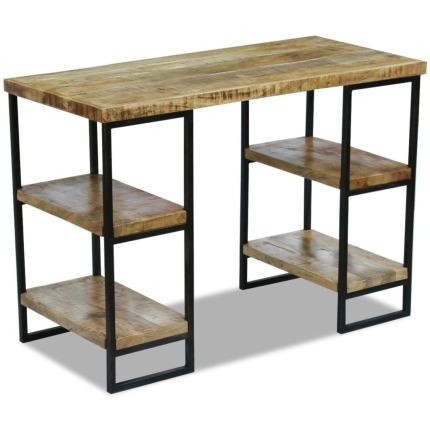 Office Desk Mango Wood 110x50x76 cm - Image 2