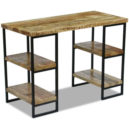 Office Desk Mango Wood 110x50x76 cm - Image 3