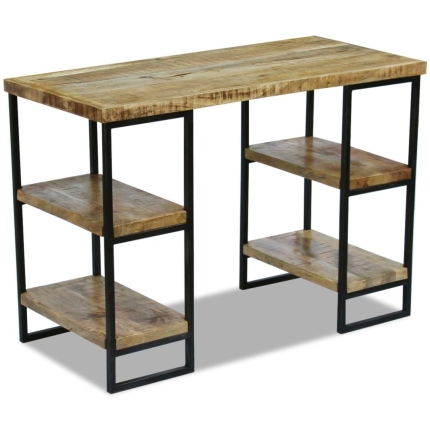 Office Desk Mango Wood 110x50x76 cm - Image 4