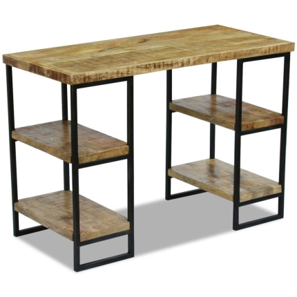 Office Desk Mango Wood 110x50x76 cm - Image 5